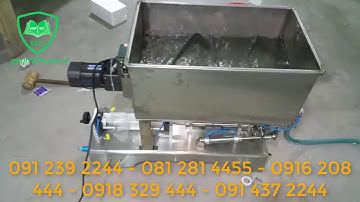 Máy chiết rót dung dịch có cánh khuấy – Cung cấp máy chiết rót hỗn hợp nằm ngang