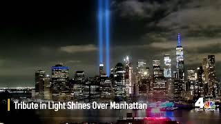 WATCH LIVE: Tribute in Light Shines Over Lower Manhattan on 19th Anniversary of 9/11