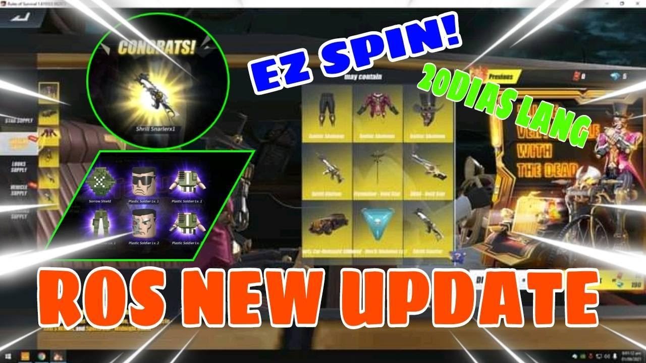 ROS LUCKY SPIN NEW UPDATE! EASY 20DIAS LANG