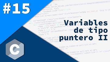 15- Programación en C - Variables de tipo puntero II