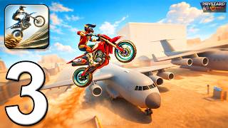 Stunt Bike Extreme - Gameplay Walkthrough Part 3 - Level 41-55 Bike Race Trial (iOS, Android) screenshot 2