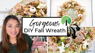 🍁 HOW TO MAKE A BEAUTIFUL FALL WREATH (STEP BY STEP)