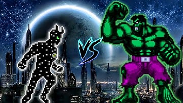 Alien X VS Hulk V2 OP in Jump Force Mugen