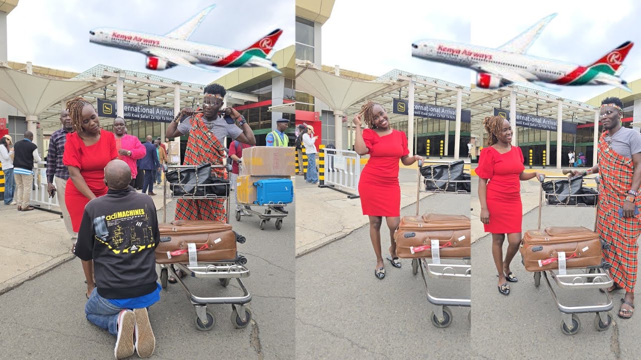 Drama @ JKIA✈️ as lady working as a Nurse in INDIA for 5years was heartbroken at airport 😭💝