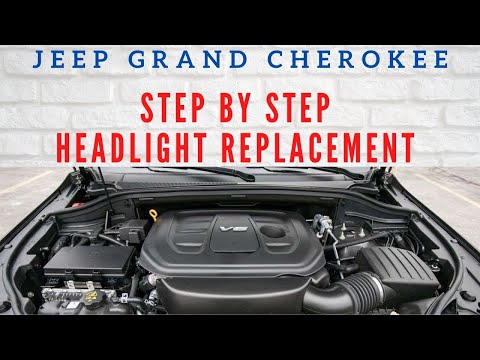 How to change the headlight bulbs of a Jeep Grand Cherokee (5 Minutes) (2011 - 2019)