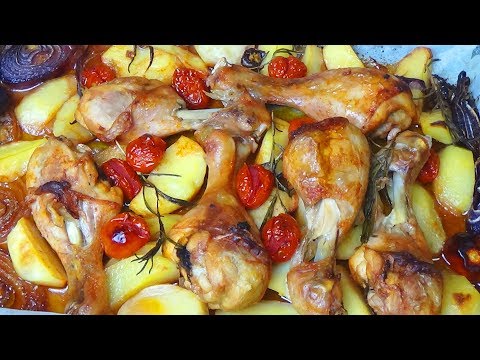 Video: Cosce Di Pollo Al Forno Con Pomodori