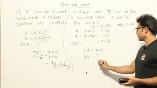 Example 1 on Time & Work