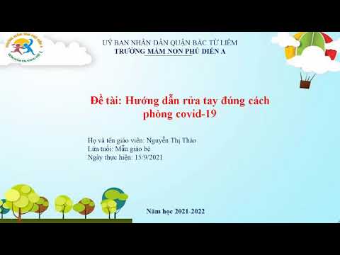 Dạy trẻ rửa tay đúng cách