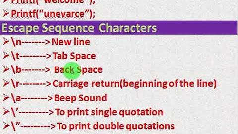 Printf Function in C-Language Part-1 Telugu
