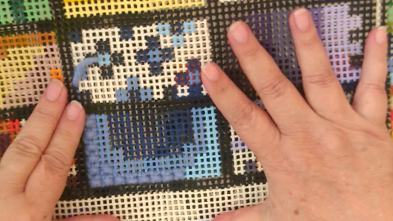 Bordado em Tapeçaria. Ponto cruz duplo ou cruz de malta