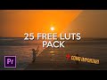 LUTS para PREMIERE GRATIS (PACK CINEMATIC) + COMO INSTALAR