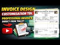 Tally Invoice Design Customisation using TDL | Advanced & Professional Format 🚀 Real Business Format