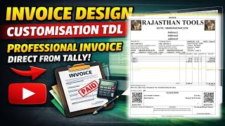 Tally Invoice Design Customisation using TDL | Advanced &amp; Professional Format 🚀 Real Business Format