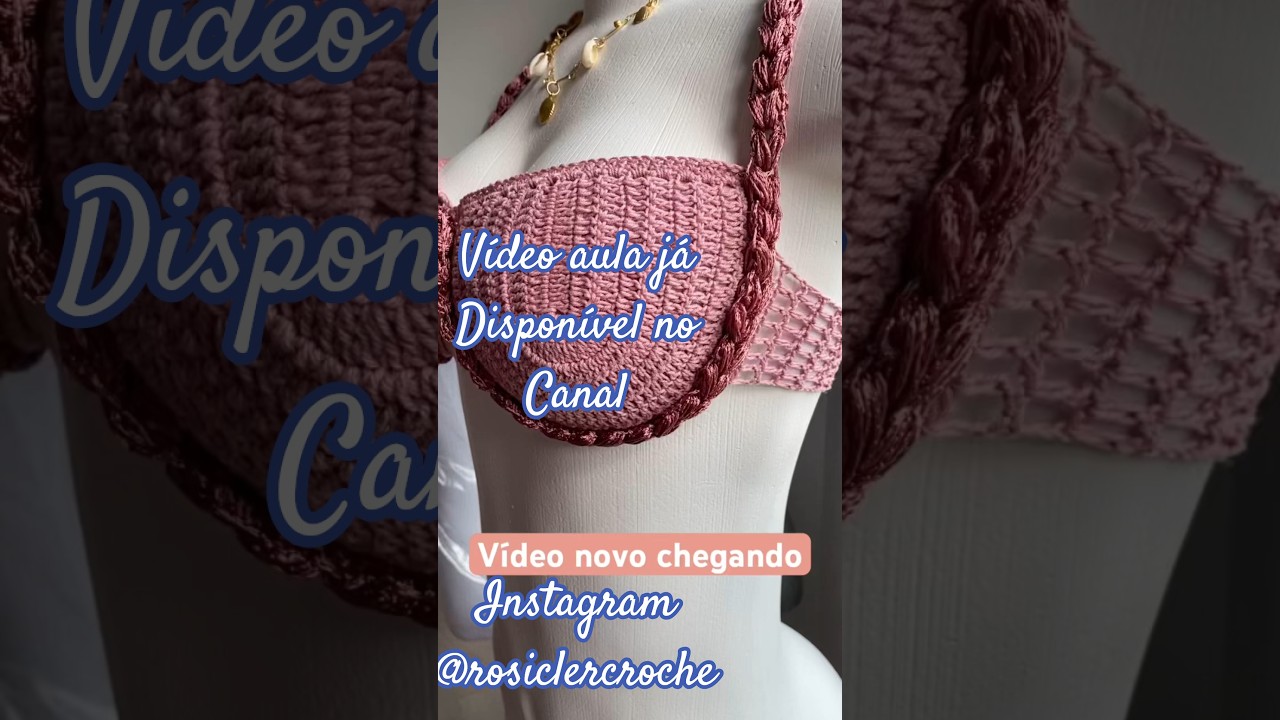 COMO FAZER BIQUÍNI DE CROCHÊ COM TRANÇA | Passo a Passo Fácil para o Verão - já no canal