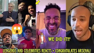 😱MUST WATCH!Arsenal Legends, Celebs & Ex-Players REACTS and CONGRATULATES Arsenal after EPL Win.