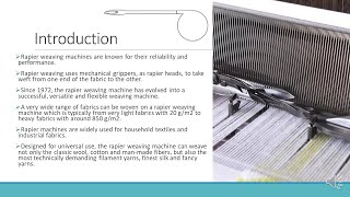 Rapier Weaving Lecture 1