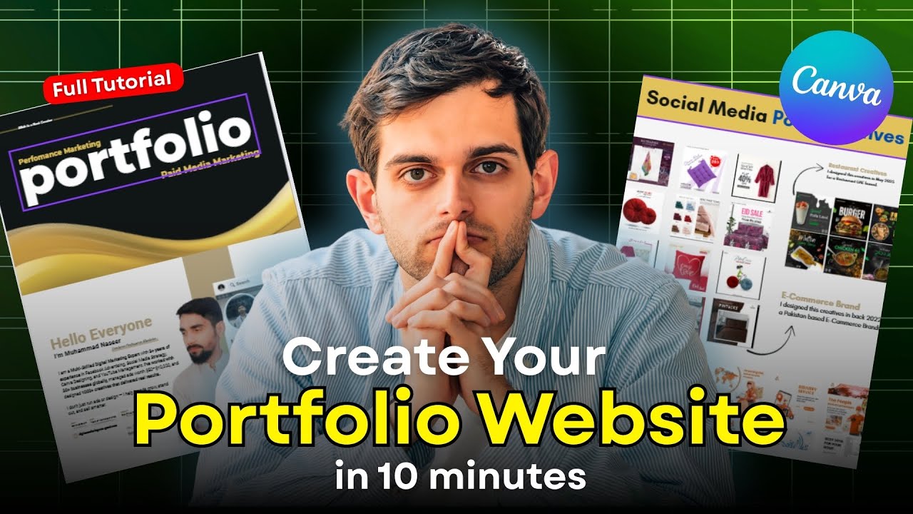 How to Make a Marketing Portfolio Website for Free using Canva (No ...