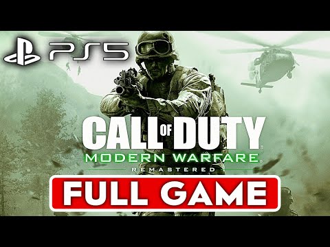 CALL OF DUTY 4 MODERN WARFARE REMASTERED PS5 Gameplay Walkthrough Part 1 Campaign FULL GAME 4K 60FPS