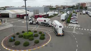 Duotrailer cisterna Lecitrailer & Felbinder para Franpama