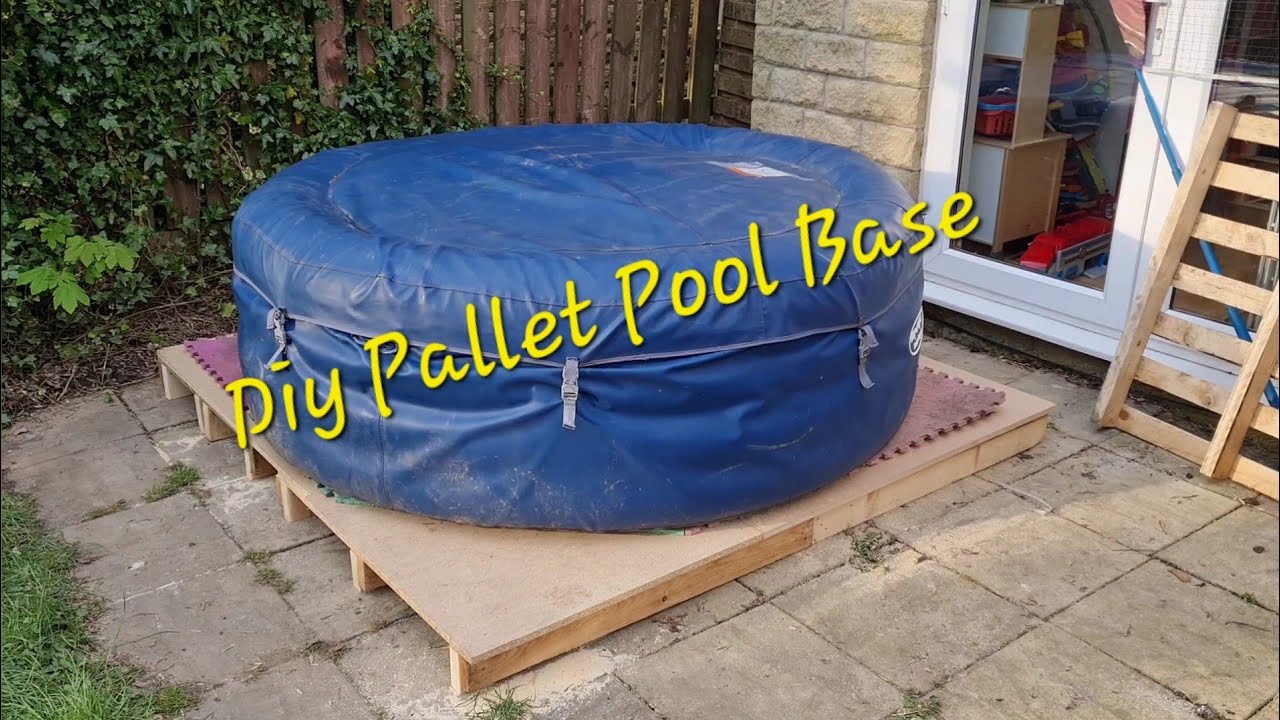 DIY Pallet Pool/Hot tub base YouTube