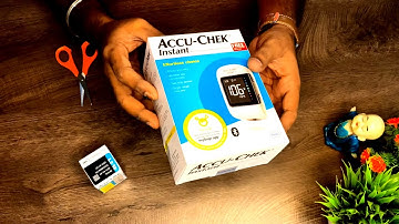 ACCU-CHEK Instant (with Bluetooth) Glucometer  (White) | Unboxing | review | How to Test Sugar
