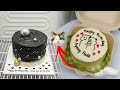 Black Cake 🖤 & Cat Bento Cake 🐱 Cute Aesthetic Mini Cake | Fera Cake & Craft Episode 46