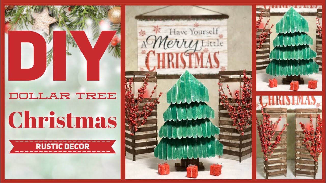 Simple Dollar Tree Craft Stick Christmas Tree – Lizzy & Erin