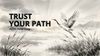 432Hz Deep Sleep I The Golden Crane - A Zen Story for Hope Destiny