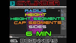 STARTED LEARNING WITH  3D MAX  CYLINDER   - A- 3
