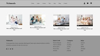 Ecommerce website create in html and CSS only  footer part 7