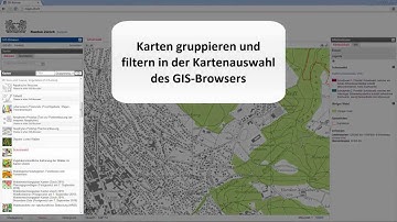 Kartenauswahl GIS Browser ZH