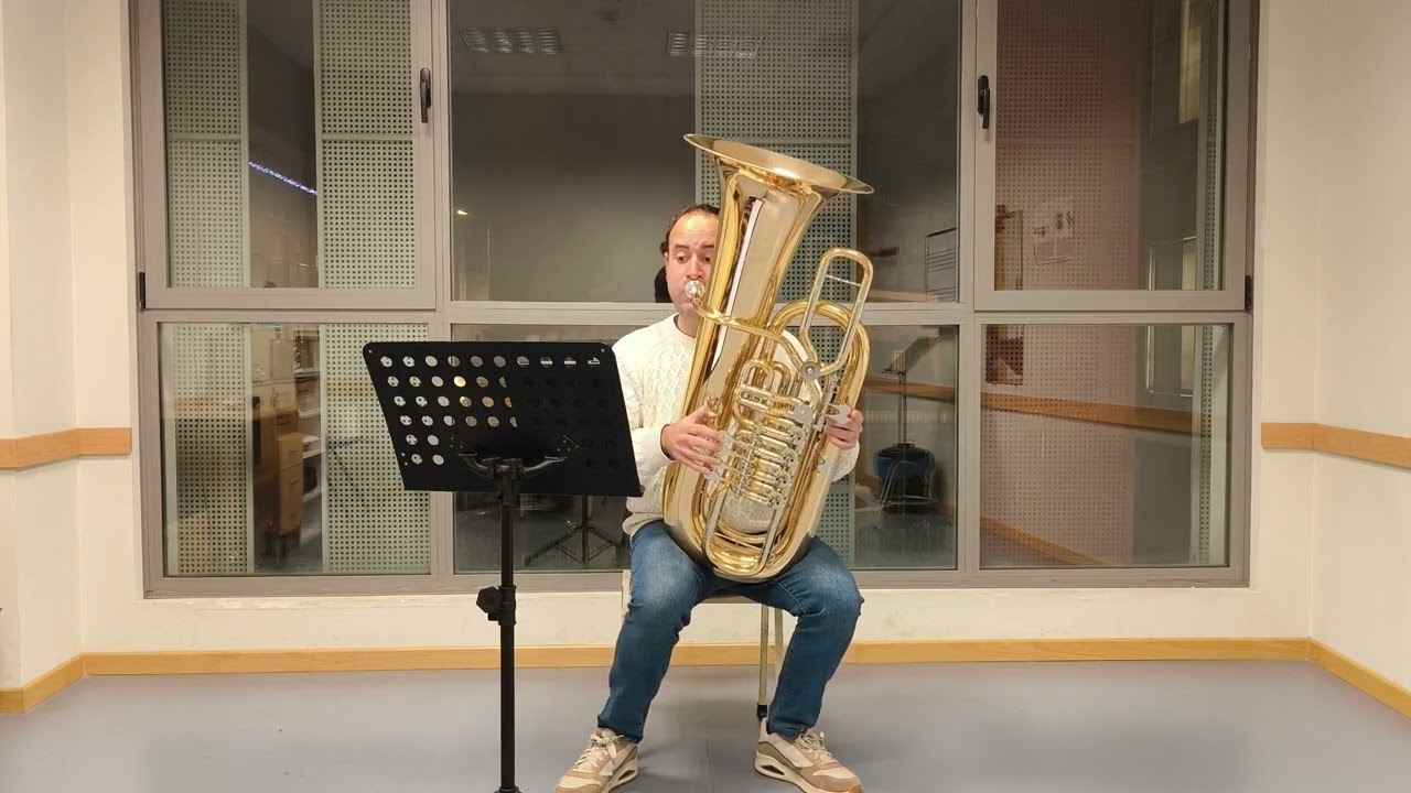 BORDOGNI Etude 7. from 43 Bel Canto Studies for Tuba