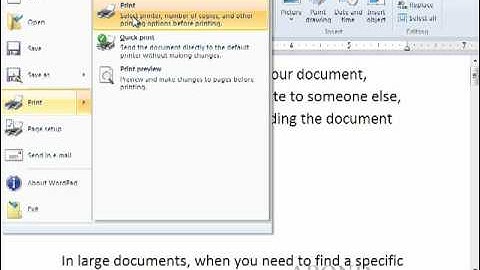 Using Windows 7 - Print a Document