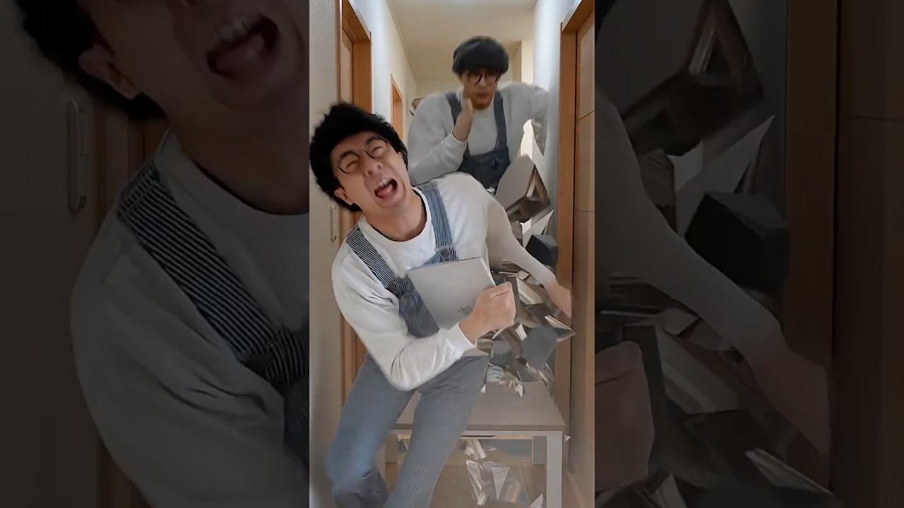 I created a 3D clone of myself and it attacked me!😱💥 #Tripo #TripoAI #vfx #cgi #funny #shorts