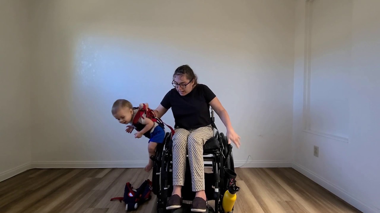 How to Pick Up Baby with a Harness While in a Wheelchair YouTube
