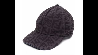 Fendi Ff Logo Ballcap Fxq768 Aijn F0qa1