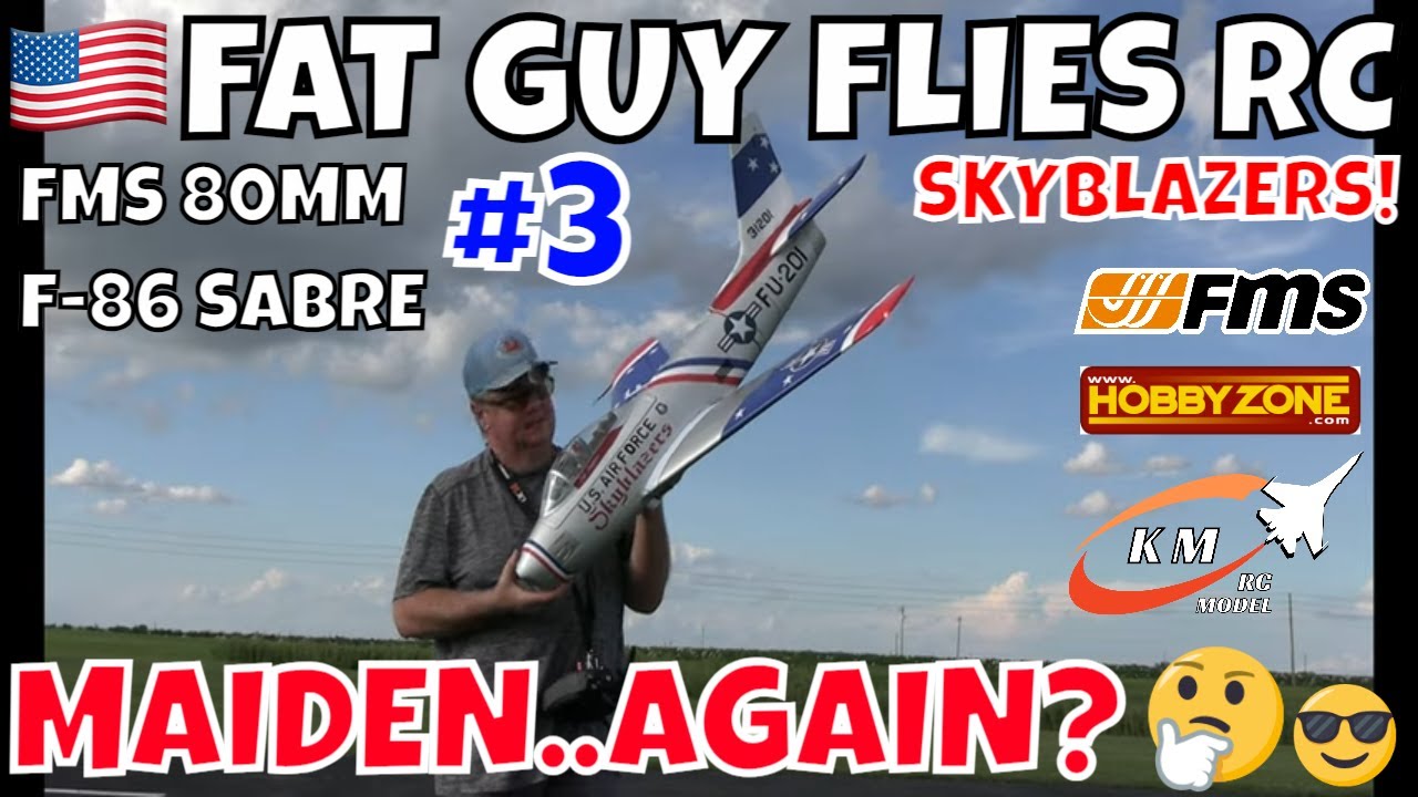 FMS 80MM F-86 #3 YES MY 3RD ONE! JUST WATCH this Maiden 