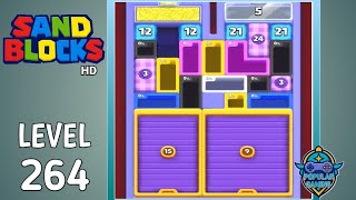 Sand Blocks: Drop Puzzle Level 264: Gameplay Solution