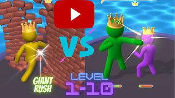 NOOB vs PRO vs HACKER vs GOD in GİANT RUSH 1-10 LEVEL PART -1