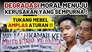 DULU TUKANG MEBEL ITU KERJANYA AMPLAS MEBEL, SEKARANG DIA AMPLAS ATURAN !!! MAU BUKTI APALAGI ??