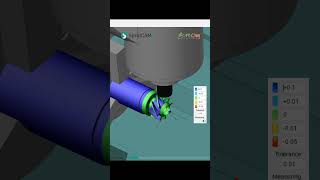 4axis Turn-Mill Finish Toolpath Simulation in SprutCAM X #sprutcam #cadcam #vietnam #4axis #millturn