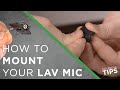 The Lav Concealer - How to Mount and Unmount your Lav Mic quickly and easily | Tea Break Tips