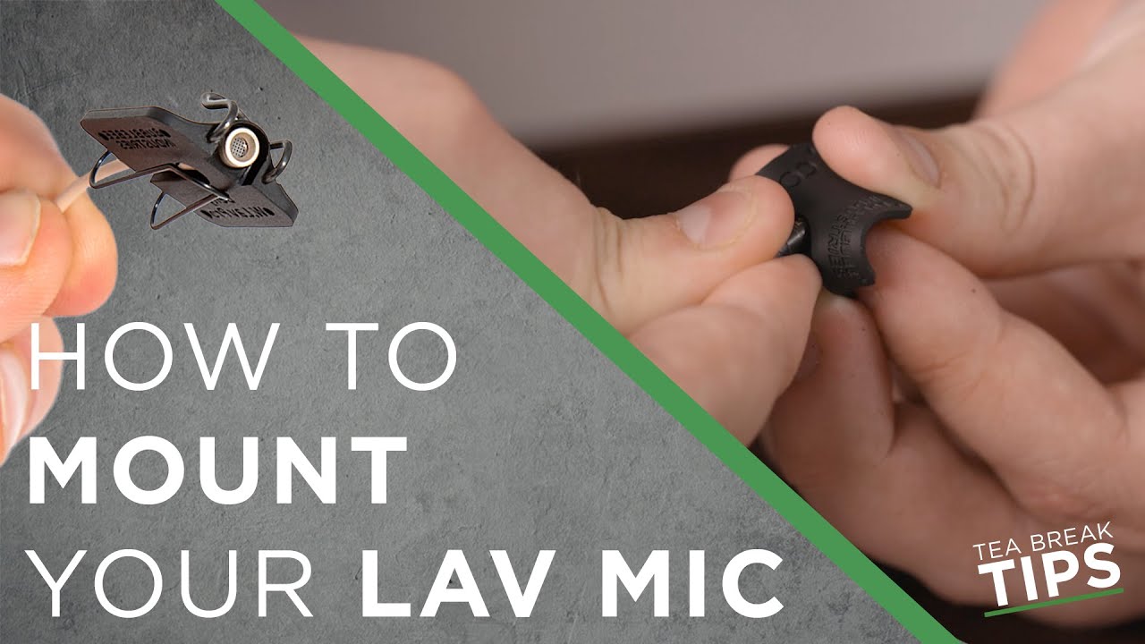 The Lav Concealer How to Mount and Unmount your Lav Mic quickly and