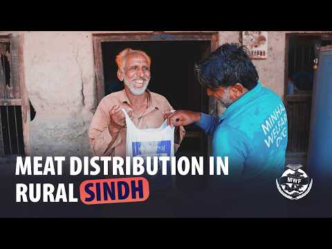 Qurbani Distribution in Sindh, Pakistan
