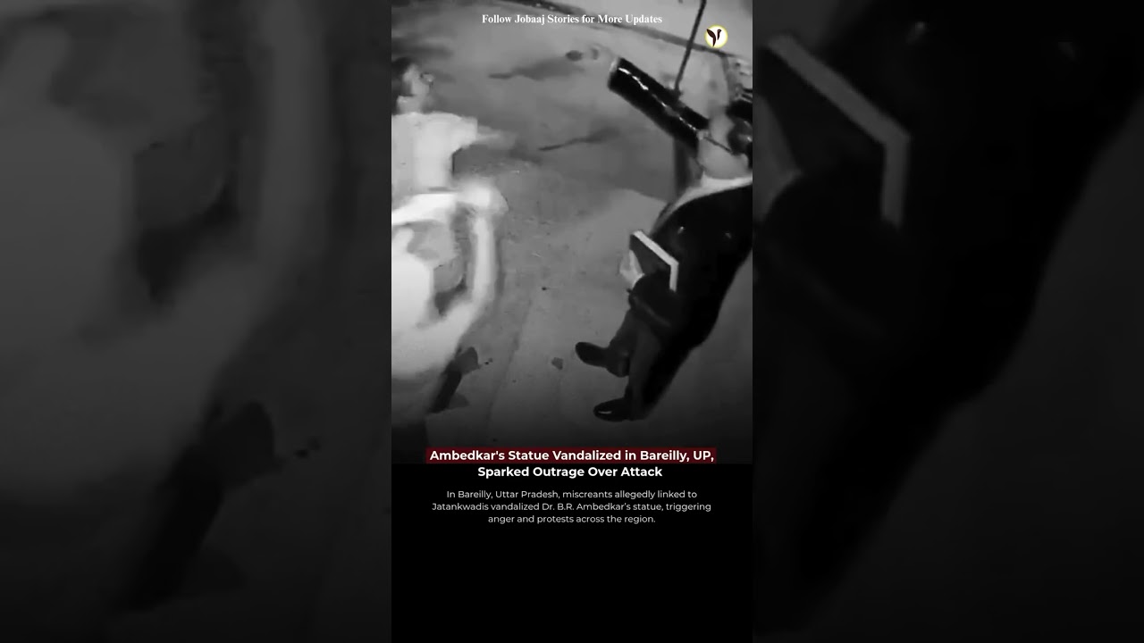 Ambedkar's Statue Vandalized in Bareilly, UP; Sparked Outrage Over Attack.