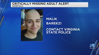Virginia State Police issue critically missing adult alert for 18-year-old man