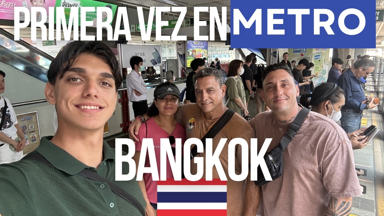 ¡PRIMERA VEZ en el METRO de Bangkok 🇹🇭 rumbo al GRAN BUDA 😱 Bendición con monje incluida!