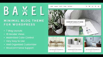 Baxel - Minimal Blog Theme for WordPress | Themeforest Website Templates and Themes