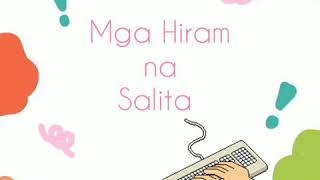 PT1-Mga Hiram na Salita PT1-Mga Hiram na Salita