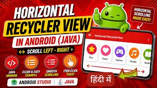 How to Create Horizontal RecyclerView in Java Android App | IT WALA | HINDI-हिंदी